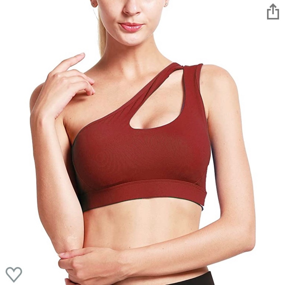 Running Girl - one shoulder sports bra